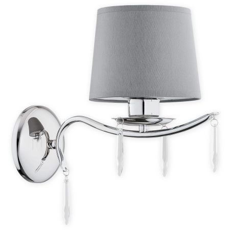 Elegancka lampa ścienna z kryształkami O2480 K1 CH z serii AGILA