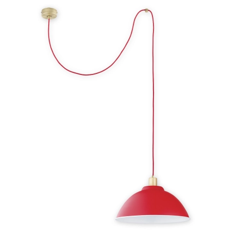 Niebanalna czerwona lampa wisząca O2831 W1 PAT + CZE [D] z serii ZTS