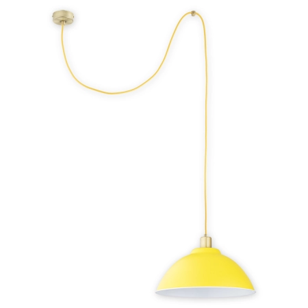 Cudna lampa sufitowa z żółtym kloszem O2831 W1 PAT + ZOL [D] serii ZTS