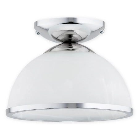 Elegancka lampa sufitowa z białym kloszem O3132 P1 CH z serii FREJA
