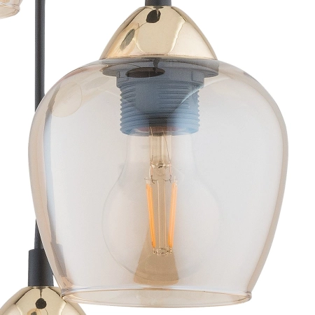 Lampa wisząca w stylu modern glamour O2993 W3 CZA ZL z serii MARGO 3