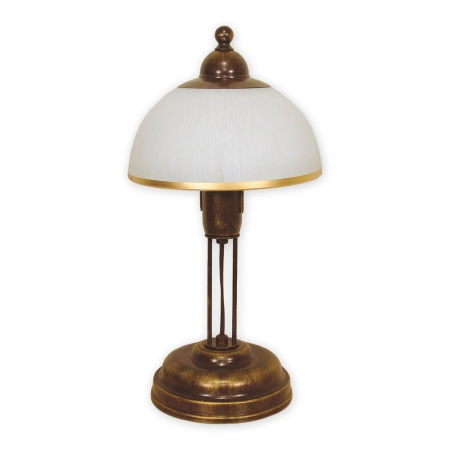 Brązowo-złota lampka stołowa w stylu retro O1488 BR z serii FLEX