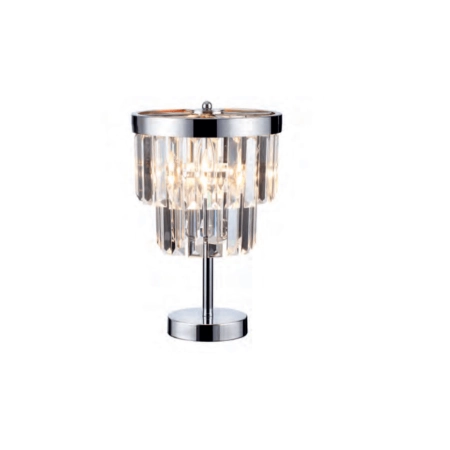Kryształowa lampka stołowa w stylu glamour LP-2910/1T z serii VETRO