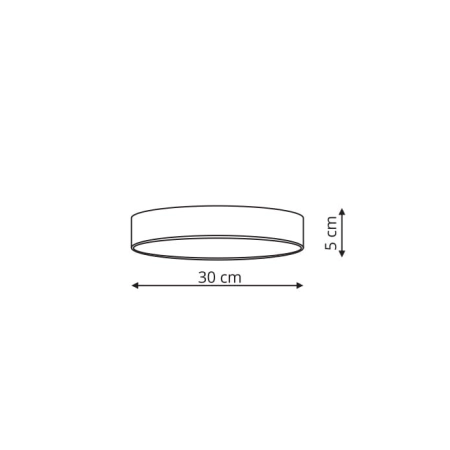 Ledowy, biały plafon, klasyczny okrąg ⌀30 LP-433/1C 3S WH z serii RAPIDO 2