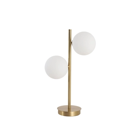 Designerska, złota lampka stołowa do salonu LP-002/2T z serii DORADO