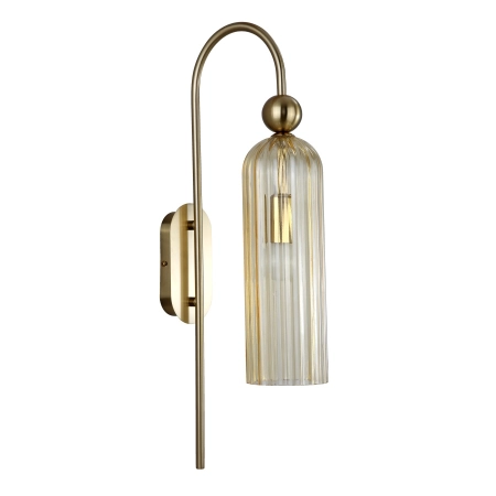 Elegancka, złota lampa do łazienki LP-939/1W AMBER z serii PIEGA