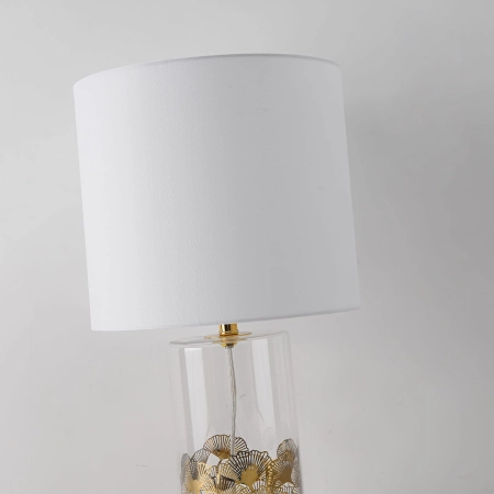 Stylowa lampka do eleganckiego salonu LP-818/1T WH z serii SUNFLOWER 4