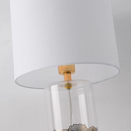 Stylowa lampka do eleganckiego salonu LP-818/1T WH z serii SUNFLOWER 5