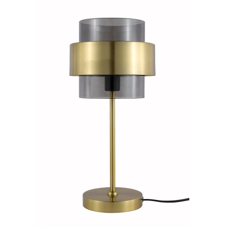 Dekoracyjna lampka z dymionym kloszem LP-866/1T SM/GD z serii MIELE
