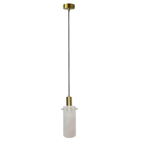 Lampa wisząca, wąski, druciany klosz LP-945/1P WH z serii TIRANA