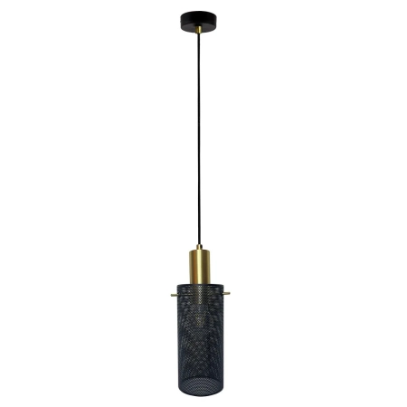 Smukła, druciana lampa wisząca tuba LP-945/1P BK z serii TIRANA