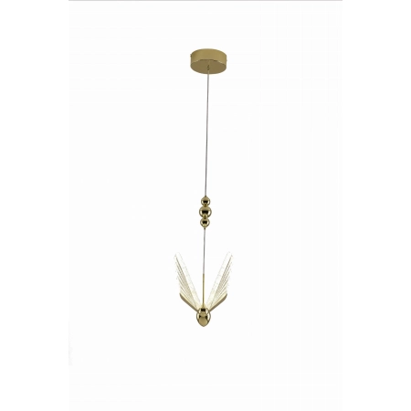 Dekoracyjna, złota lampa wisząca art deco LP-1715/1P z serii MARIPOSA - 2