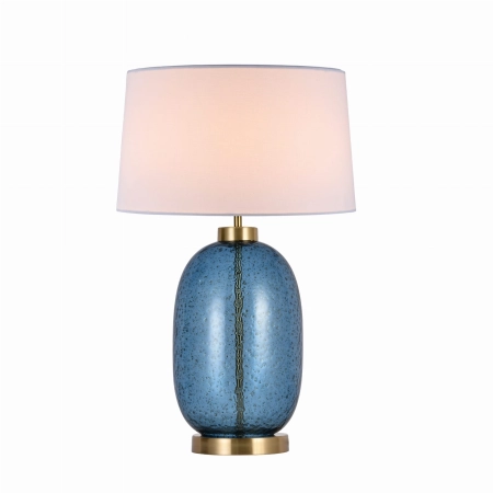 Lampka nocna z niebieską, szklaną podstawą LP-919/1T BLUE z serii AMUR - 2
