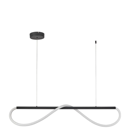 Designerska lampa wisząca nad stół LP-2345/1P S BK z serii MELECA