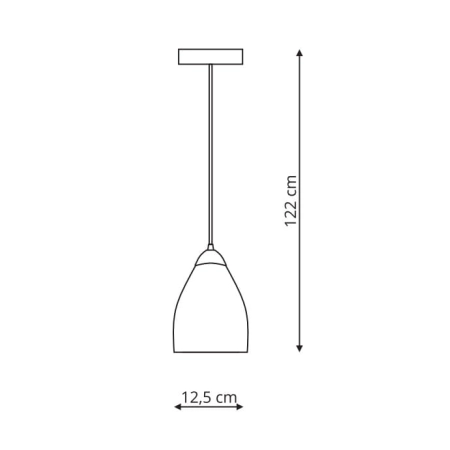 Punktowa lampa wisząca, idealna do kuchni LP-567/1P TRANSP z serii NIKI 2