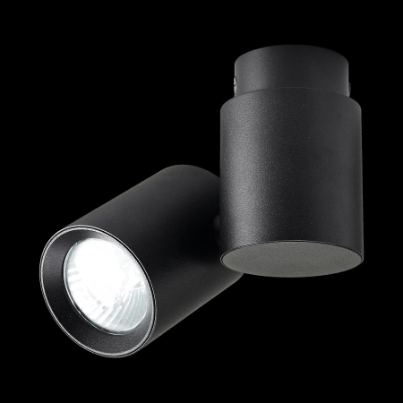 Natynkowy, czarny, obrotowy reflektor LP-741/1W BK z serii BOSTON