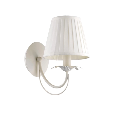 Kremowa lampa ścienna z abażurem, styl cozy LP-5369/1W z serii GINOSA