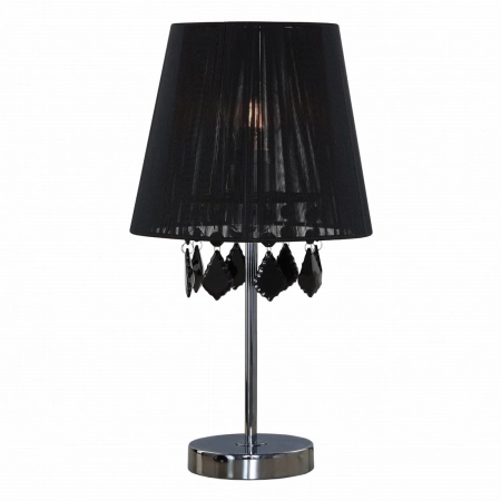 Stylowa lampka stołowa glamour LP-5005/1TS CZARNA z serii MONA