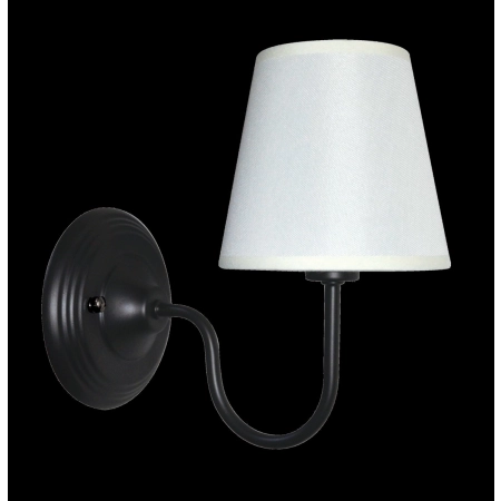 Klasyczna lampa ścienna z białym abażurem LP-88439/1W z serii WERONA
