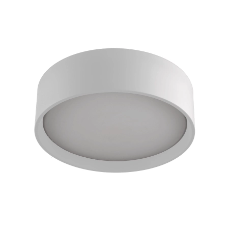 Biała, natynkowa oprawa sufitowa LED ⌀12cm LP-043/1C WH z serii HUDSON