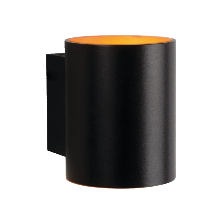 Czarno-złota tuba ścienna jednokierunkowa LP-106/1W BK/GD z serii OREGON