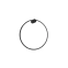 Obręcz ścienna, czarny, ledowy ring ⌀60 LP-999/1W S BK z serii MIRROR