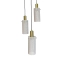 Biało-złota lampa wisząca, wąskie klosze LP-945/3P WH z serii TIRANA - 2
