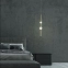 Smukła, dekoracyjna lampa do sypialni LP-719/2P GD z serii VAKU - wizualizacja