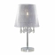 Elegancka lampka nocna do sypialni LP-5005/1TS SREBRNA z serii MONA
