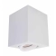 Biały, geometryczny box natynkowy GU10 LP-5881/1SM WH z serii LYON