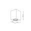 Biały, geometryczny box natynkowy GU10 LP-5881/1SM WH z serii LYON 2