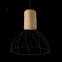 Druciano-drewniana lampa wisząca LP-1221/1P S BK z serii MODERNO