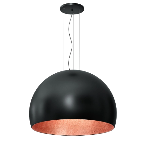 Lampa wisząca z kloszem czarno-miedzianym LX 1627 z serii COMPO