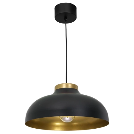 Czarno-złota lampa wisząca, do każdego salonu LX 1733 z serii BASCA
