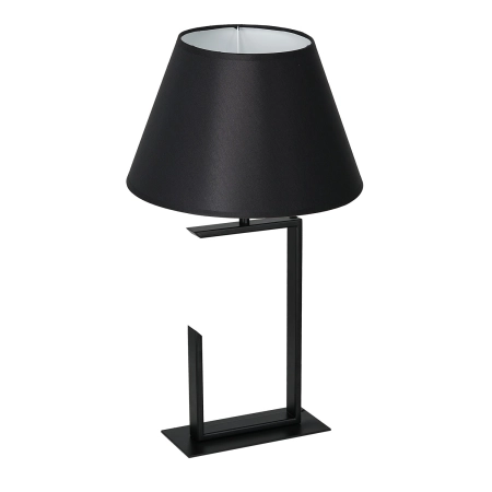 Czarna lampka stołowa na jedną żarówkę LX 3409 z serii TABLE LAMPS