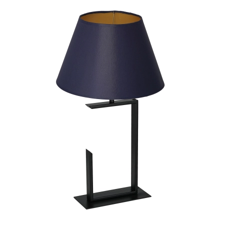 Unikalna lampka stołowa, granatowy abażur LX 3413 z serii TABLE LAMPS