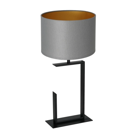 Szaro-złota lampka stołowa, do salonu LX 3418 z serii TABLE LAMPS