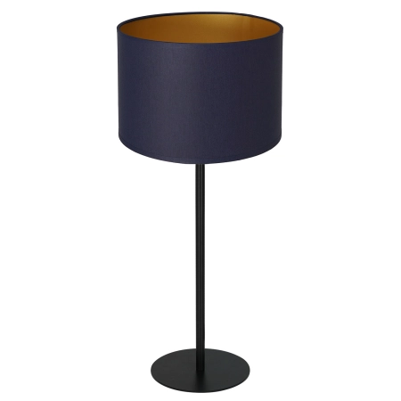 Granatowo-złota lampka stołowa z abażurem LX 3573 z serii ARDEN