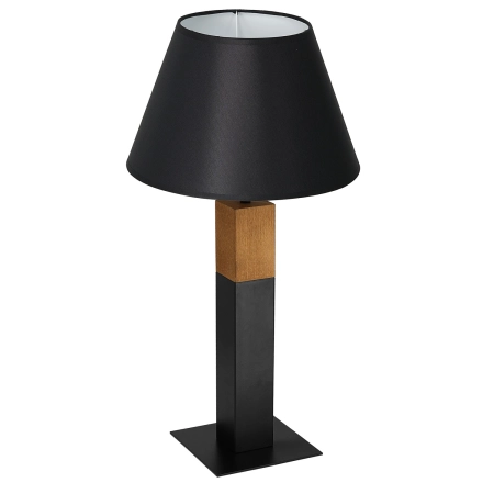 Czarna lampka stołowa, na szafkę nocną LX 3597 z serii TABLE LAMPS