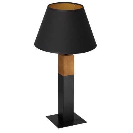 Estetyczna lampa stołowa, czarny abażur LX 3598 z serii TABLE LAMPS