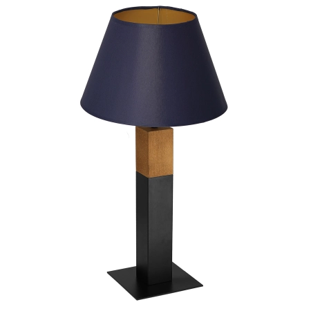 Gustowna lampka nocna z czarną podstawką LX 3601 z serii TABLE LAMPS