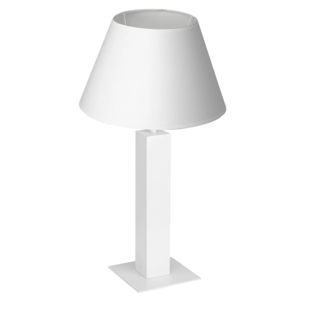 Biała lampka nocna, stołowa, do salonu LX 3609 z serii TABLE LAMPS