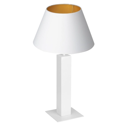 Biało-złota lampka stołowa, do gabinetu LX 3610 z serii TABLE LAMPS