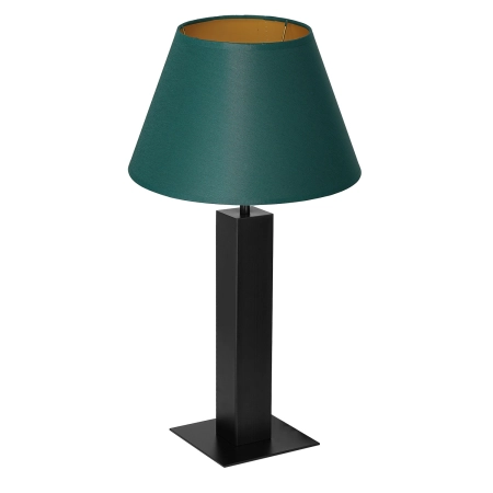 Zielona lampka stołowa, stożkowy abażur LX 3614 z serii TABLE LAMPS