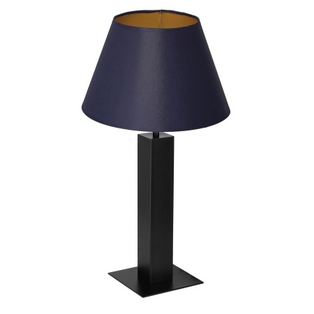 Granatowa lampa nocna, stylowy abażur LX 3615 z serii TABLE LAMPS
