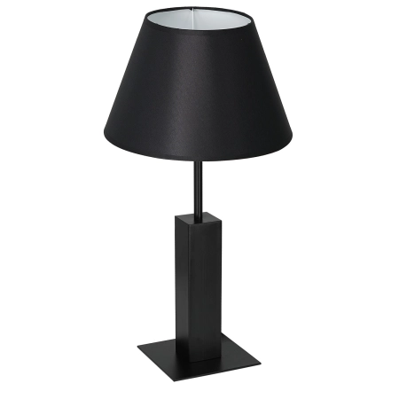 Czarna, klasyczna lampka stołowa, nocna LX 3642 z serii TABLE LAMPS