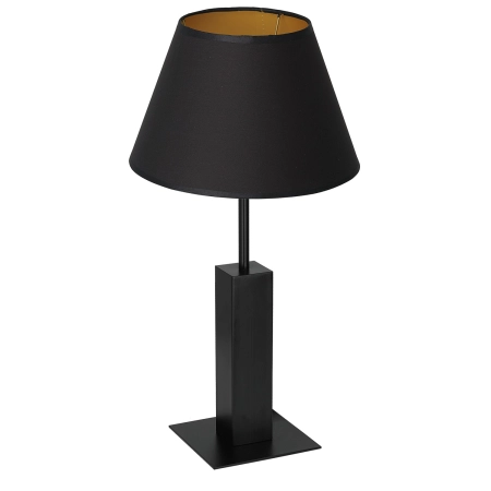 Czarno-złota lampka nocna, do gabinetu LX 3643 z serii TABLE LAMPS