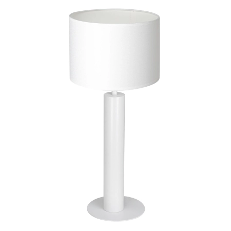 Biała lampka stołowa z klasycznym abażurem LX 3661 z serii TABLE LAMPS