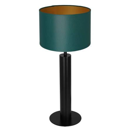 Zielono-złota lampa nocna, czarna podstawa LX 3666 z serii TABLE LAMPS