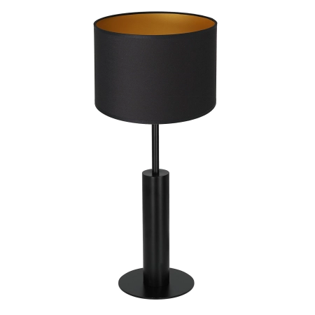 Czarno-złota lampka nocna, z abażurem LX 3678 z serii TABLE LAMPS